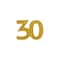 12 Packs: 20 ct. (240 total) 2" Gold 30 Glitter Confetti by Celebrate It™